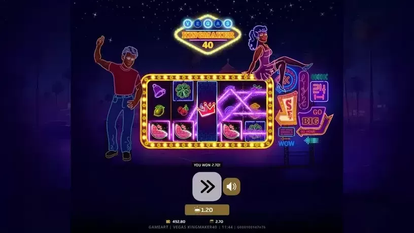 Vegas Kingmaker 40 slot screenshot 3
