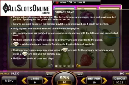 Features. 25 Diamonds from Spin Games