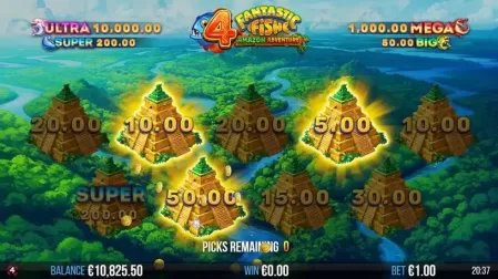 4 Fantastic Fish Amazon Adventure slot screenshot 4