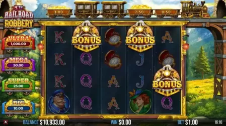 4TP Railroad Robbery slot screenshot 3