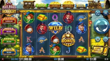 4TP Railroad Robbery slot screenshot 1
