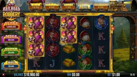 4TP Railroad Robbery slot screenshot 2