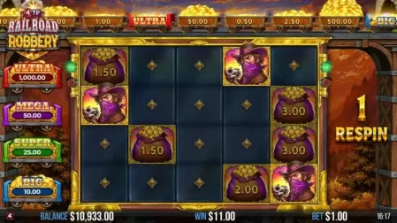 4TP Railroad Robbery slot screenshot 5