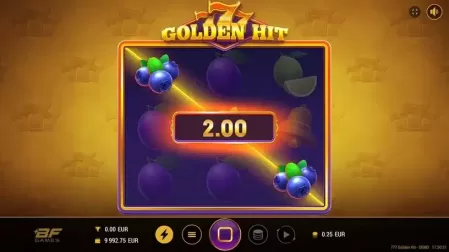 777 Golden Hit slot screenshot 2