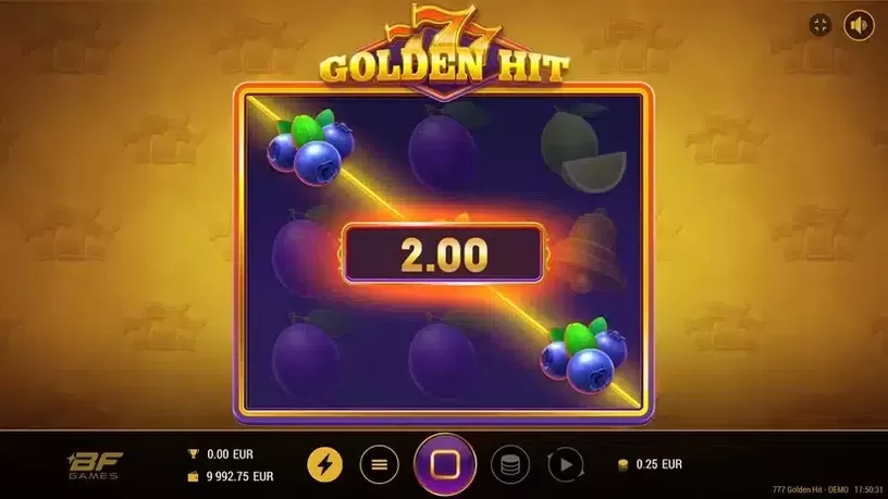 777 Golden Hit slot screenshot 2