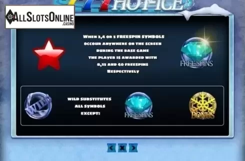 Features. 777 Hot Ice from PlayPearls