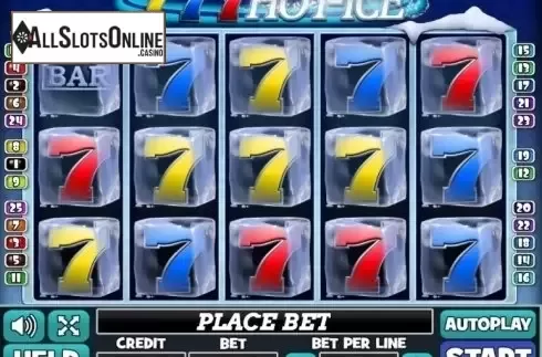 Reel Screen. 777 Hot Ice from PlayPearls