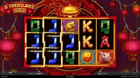 8 Treasures: Luck of the Dragon slot screenshot 3