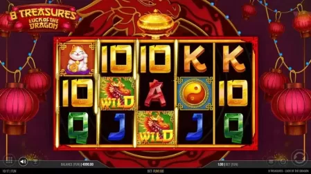 8 Treasures: Luck of the Dragon slot screenshot 2