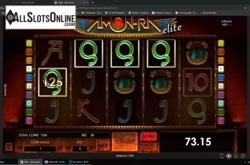 Win screen. Amun-Ra from Espresso Games