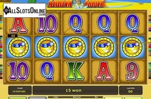 Win Screen . Arriva Arriva from Greentube