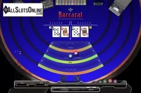 Game Screen. Baccarat (Oryx) from Oryx