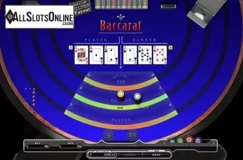 Game Screen. Baccarat (Oryx) from Oryx