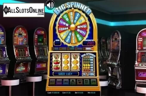 Bonus game screen. Big Spinner from Betdigital