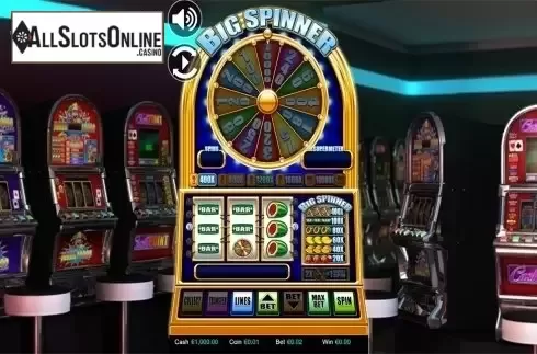 Reels screen. Big Spinner from Betdigital