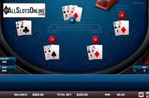 Game Screen 3. Blackjack Atlantic City (Red Rake) from Red Rake