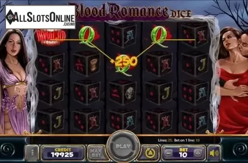 Win screen 3. Blood Romance Dice from Mancala Gaming