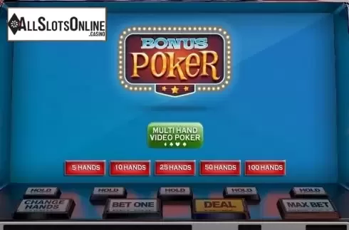 Game Screen 1. Bonus Poker MH (Nucleus Gaming) from Nucleus Gaming