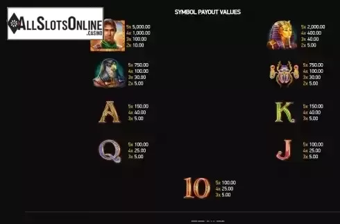 Paytable screen 2