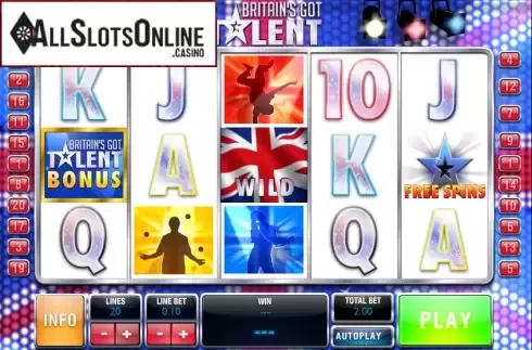 Screen8. Britain's Got Talent from Playtech