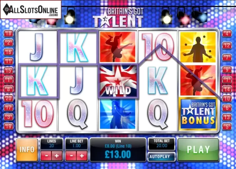 Screen9. Britain's Got Talent from Playtech