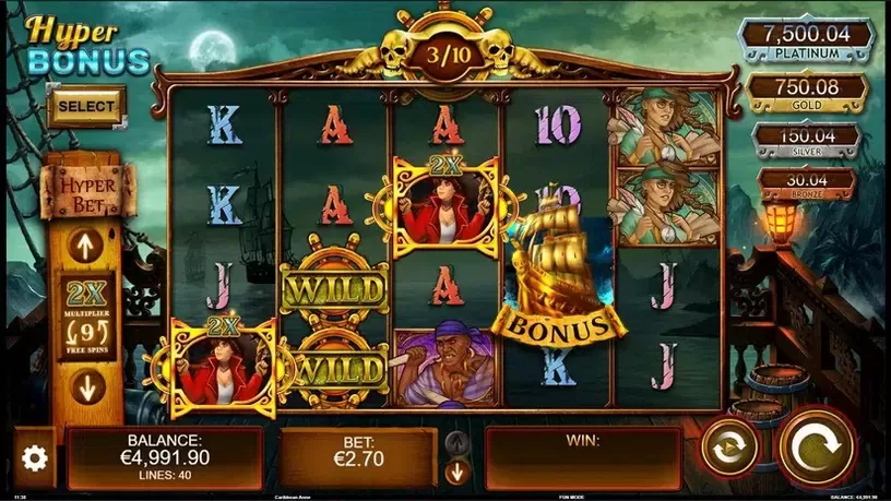 Caribbean Anne slot screenshot 2