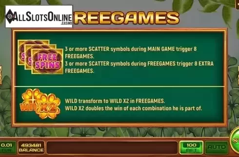 Free Games screen