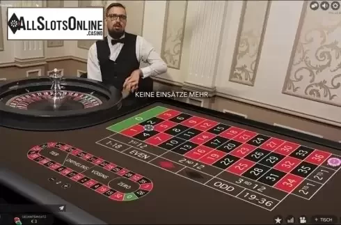 Game Screen. Deutsches Roulette (Evolution Gaming) from Evolution Gaming