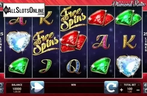 Reel Screen. Diamond Rain from FUGA Gaming