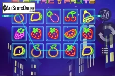 Screen6. Electric 7 Fruits from MrSlotty