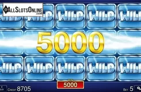 Big win screen. Electric Burst HD from Merkur
