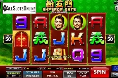 Win screen 2. Emperor Gate SA from Spadegaming
