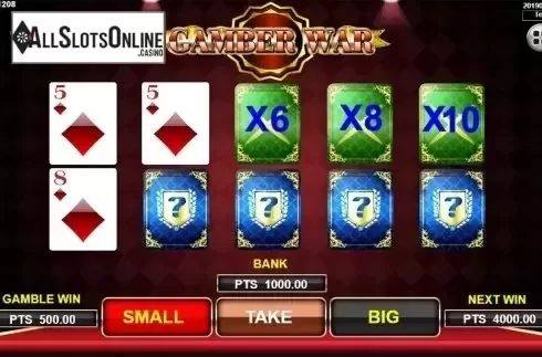 Gamble screen 2. Emperor Gate SA from Spadegaming