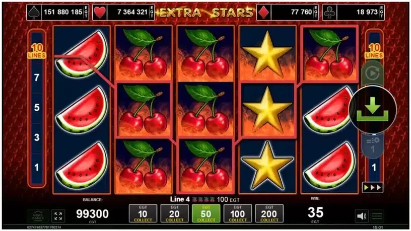 Extra Stars slot screenshot 3