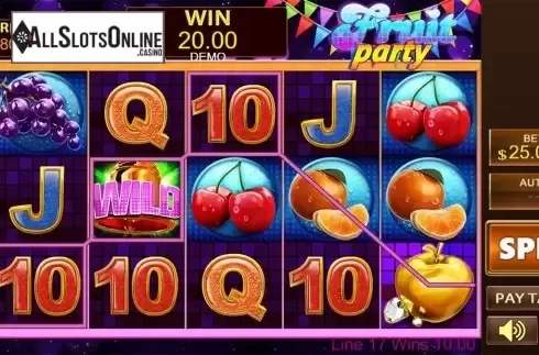 Game workflow 4. Fruit Party (PlayStar) from PlayStar