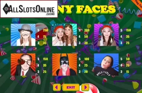 Screen7. Funny Faces (9)  from Portomaso Gaming