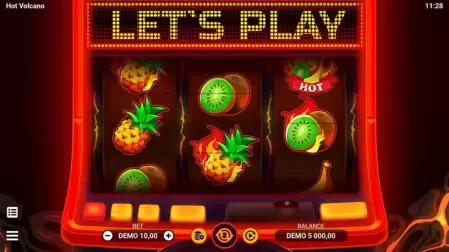 Hot Volcano slot screenshot 1