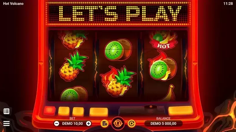 Hot Volcano slot screenshot 1