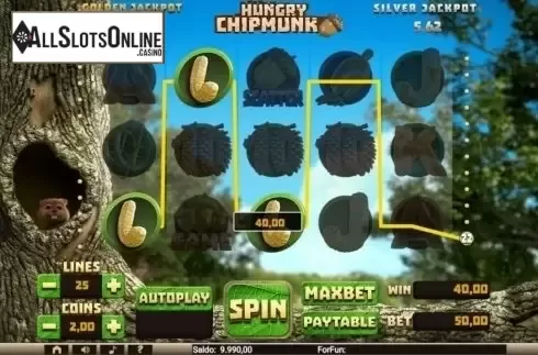 Win Screen. Hungry Chipmunk from Tuko Productions