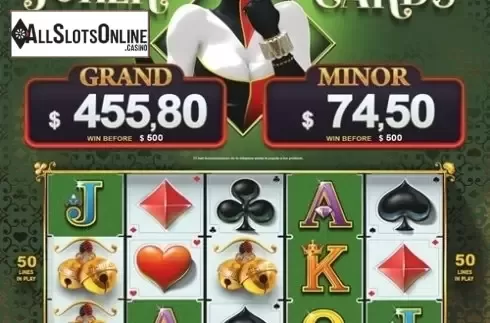Reel Screen 1. Jokers Cards from ZITRO