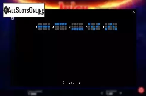 Paylines screen