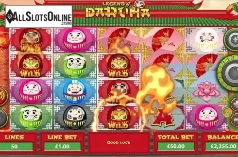 Win Screen . Legend of Daruma from Mutuel Play