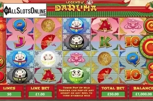Game Workflow screen . Legend of Daruma from Mutuel Play