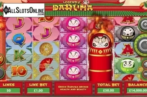 Win Screen 2. Legend of Daruma from Mutuel Play