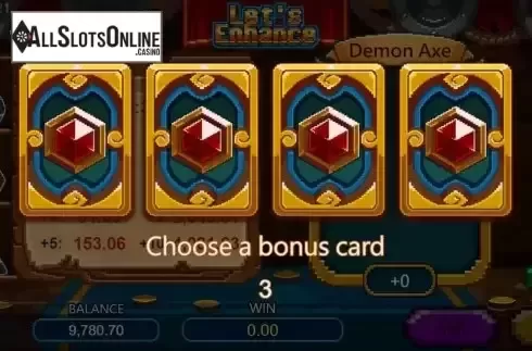 Bonus Win Choose Screen