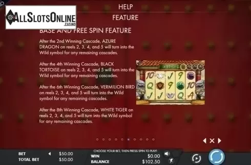 Paytable 4. Lion's Fortune from Genesis