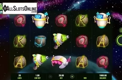 Reels screen. Little Green Men Nova Wilds from IGT