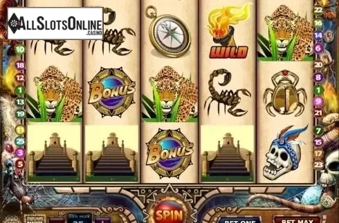 Reel screen. Lost Ruins Treasure from MultiSlot