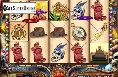 Wild Win screen. Lost Ruins Treasure from MultiSlot
