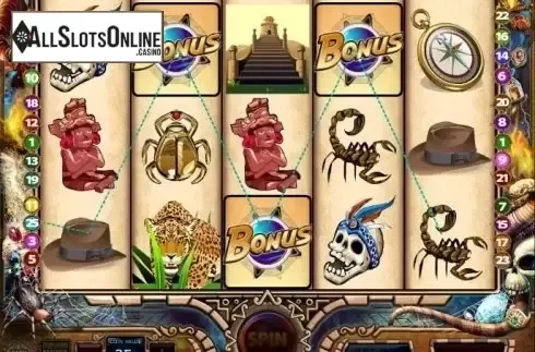 Bonus Symbol screen. Lost Ruins Treasure from MultiSlot
